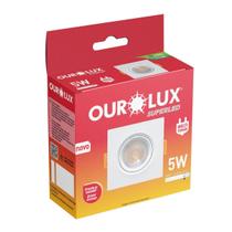 SPOT QUADRADO 5W 77,5mm 6400k Biv Superled OUROLUX SPOT QUADRADO 5W 77,5mm 6400k Biv Superled OUROLUX