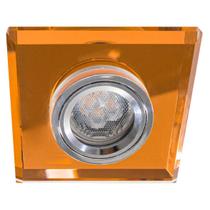 Spot Quadrado Espelho Âmbar Embutir P/ Mini Dicroica St1859