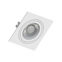 Spot Quadrado Face Plana Embutido Dicroica MR16 GU10 Branco Spot Quadrado Face Plana Embutido Dicroica MR16 GU10 Branco