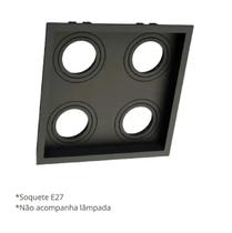 Spot Quadruplo Embutir Par20 Sistema Conecta Recuado Quad Sem Lampada Spot Quadruplo Embutir Par20 Sistema Conecta Recuado Quad Sem Lampada