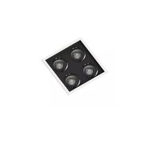 Spot Quadruplo Embutir Par20 Sistema Recuado Com Lampadas