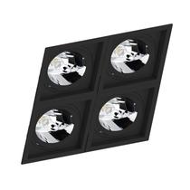 Spot Quadruplo Embutir Quadrado Recuado Preto Para Ar111 Gu10 Spot Quadruplo Embutir Quadrado Recuado Preto Para Ar111 Gu10