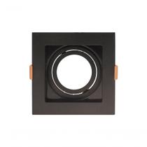 Spot Recuado De Embutir Quadrado Móvel Ar 70 Preto Taschibra