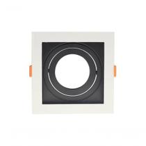 Spot Recuado De Embutir Quadrado Móvel Par30 Branco+preto Taschibra Spot Recuado De Embutir Quadrado Móvel Par30 Branco+preto Taschibra