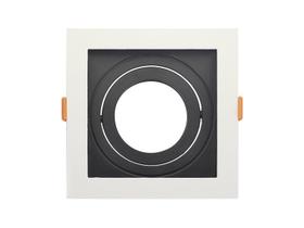 Spot Recuado De Embutir Quadrado Par 20 Branco Com Preto Taschibra Spot Recuado De Embutir Quadrado Par 20 Branco Com Preto Taschibra
