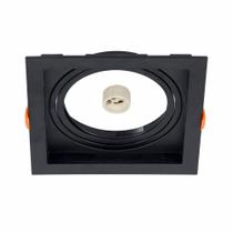 Spot Recuado Direcionável Preto Lâmpada Dimerizável 12W Spot Recuado Direcionável Preto Lâmpada Dimerizável 12W