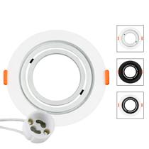 Spot Recuado Embutir Led Mr16 Gu10 Redondo Luminária Teto Sala Quarto Lâmpada Dicroica Branco Preto Cor:Branco Spot Recuado Embutir Led Mr16 Gu10 Redondo Luminária Teto Sala Quarto Lâmpada Dicroica Branco Preto Cor:Branco