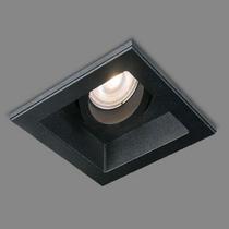 Spot Recuado Embutir MR16 Dicroica Quadrado Preto