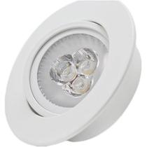 Spot Redondo Branco Super Led Gu10 3W Bivolt 3000K - FLC