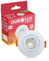 Spot Redondo de Embutir Super Led 3w Bivolt Cor da Luz 3000K Branco Quente Ourolux Spot Redondo de Embutir Super Led 3w Bivolt Cor da Luz 3000K Branco Quente Ourolux