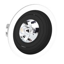 Spot Redondo Embutir Face Recuado Ar70 Br/Pt Saveenergy