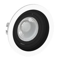 Spot Redondo Embutir Face Recuado Dicroica Br/Pt Saveenergy