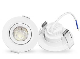 Spot Redondo Embutir Led 5W Branco Quente Bivolt