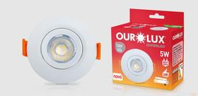 Spot Redondo Embutir Super Led 5w Branco Frio Ourolux
