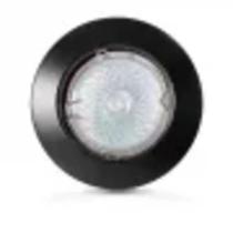 SPOT REDONDO PRETO DE EMBUTIR COM LED 1w