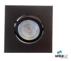 Spot semi embutido 1 x par20 alumínio preto - acend - 1300