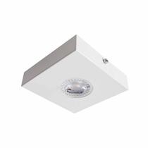 Spot Semi-Embutido Quadrado Branco + MR16 4,8W Br. Quente ST3148