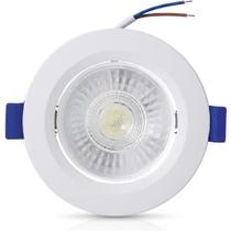 Spot Slim Led de Embutir Redondo 8W Bivolt Branco Blumenau - Spot Slim Led de Embutir Redondo 8W Bivolt Branco Blumenau -
