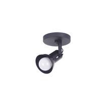 Spot Sobrepor 1 Lampada Direcionavel E-27 Preto