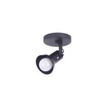 Spot Sobrepor 1 lampada Direcionavel E-27 Preto