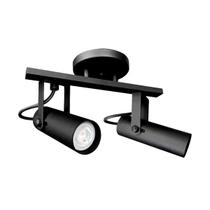 Spot Sobrepor 2XMini Dicroica Preto Texturizado - Itamonte - 1144/2PTX