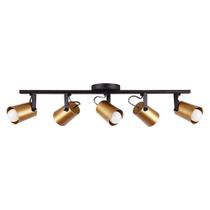 Spot Sobrepor Direcionável Luz Direcionada Trilho Fokus 05 Lâmpadas E27 Moderno Bivolt Pronto Para Instalar Spot Sobrepor Direcionável Luz Direcionada Trilho Fokus 05 Lâmpadas E27 Moderno Bivolt Pronto Para Instalar