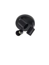 Spot Sobrepor Direcionável Triplo com Base Redonda Preto GU10 20cm