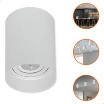 Spot Sobrepor Fixo Redondo Direcionável Par20 Plafon Teto Sem Lâmpada