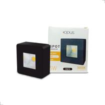 Spot Sobrepor Led Quadrado Branco/Preto 5w 3000k - OPUS