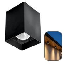 Spot Sobrepor Opus Recuado MR16 Direcionável Preto GU10