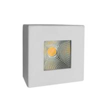 Spot sobrepor quadrado 4000K 5W branco Bivolt - Opus Spot sobrepor quadrado 4000K 5W branco Bivolt - Opus