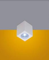 Spot sobrepor quadrado kube - 1 luz - dicroica gu10 - branco