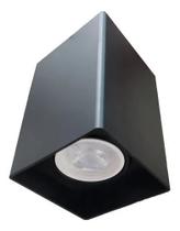 Spot Sobrepor Quadrado P/ Lâmpada Dicroica Gu10 Mr16 Bivolt Preto Spot Sobrepor Quadrado P/ Lâmpada Dicroica Gu10 Mr16 Bivolt Preto
