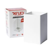 Spot Sobrepor Quadrado P/ Lâmpada Dicroica Mr16 Branco 110V/220V - RG LED (S/ LÂMPADA)