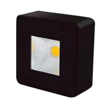 Spot Sobrepor Quadrado Preto 6cm Led 5W 3000K Bivolt Spot Sobrepor Quadrado Preto 6cm Led 5W 3000K Bivolt