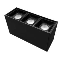 Spot Sobrepor Recuado 6W 2700K Luz Amarela Preto Opus