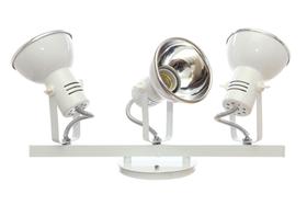 SPOT Sobrepor Refletor em Alumínio E27 TRILHO Branco