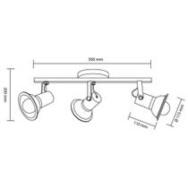 Spot Sobrepor Trilho Direcionável Octa Cupps Preto 03 Spot Sobrepor Trilho Direcionável Octa Cupps Preto 03