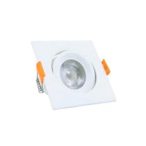 Spot Superled Embutir Quadrado 3W Direcionável Branco Frio 6400K Bivolt