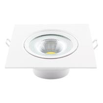 Spot Supimpa Led 12W Branco Fosco Luz Neutra 4000K Quadrado Bivolt Avant