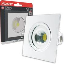 Spot Supimpa LED, Quadrado, Luz branca 6500K, 5W, Bivolt, Avant, branco