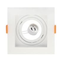 Spot Taschibra Conecta MR16 Recuado Quadrado 15W, Branco Spot Taschibra Conecta MR16 Recuado Quadrado 15W, Branco