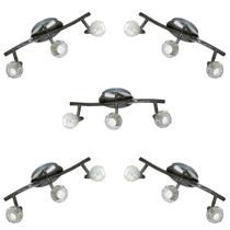 Spot Track Diamont Circular Aco Regulavel Base G-9 P/ 3 Lamp. Max. 35w 05 Unidades