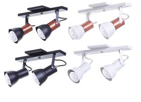 Spot Trilho Direcionável C/2 Soquete E27 Aluminio Decoracoes