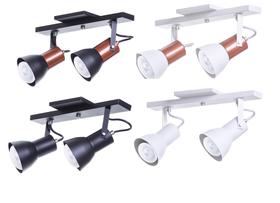 Spot Trilho Direcionável C/2 Soquete E27 Aluminio Spot Trilho Direcionável C/2 Soquete E27 Aluminio