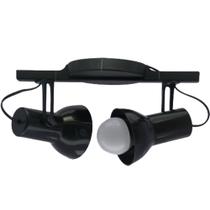 Spot Trilho Duplo Preto - 1120-S - INDUPLAS Spot Trilho Duplo Preto - 1120-S - INDUPLAS