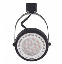 Spot Trilho Eletrificado AR111 Merah Nordecor Preto Para Sala Quarto Cozinha Quadro