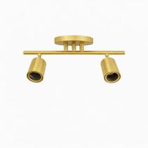 Spot Trilho Industrial Aluminio Teto 2 Luzes GU10 Bivolt Lumini Lab
