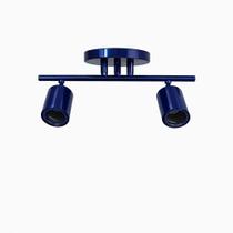 Spot Trilho Industrial Aluminio Teto 2 Luzes GU10 Bivolt Lumini Lab Spot Trilho Industrial Aluminio Teto 2 Luzes GU10 Bivolt Lumini Lab