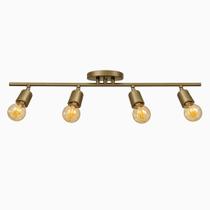 Spot Trilho Koppla Aluminio Teto E27 4 Luzes Lumini Lab